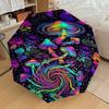 1PC Mushroom Galaxy Umbrella-8-Rib Reinforced Portable Folding Travel Suitable for All Seasons Outdoor Daily Use Is an Ideal Choice -K0374