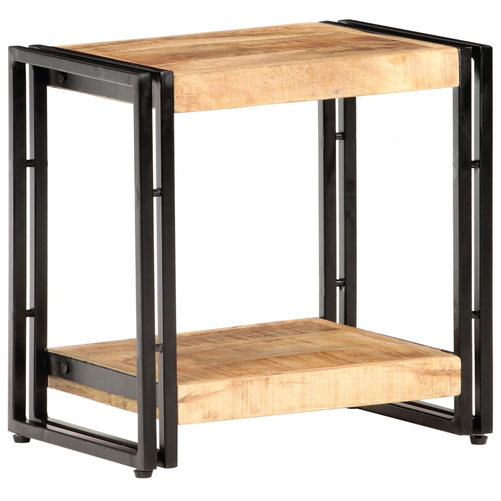 Side Table 40 X 30 X 40 Cm Rough Mango Wood
