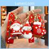 Cute Santa Claus Christmas Keychain Adorable Snowman Christmas Tree Ornament Gift