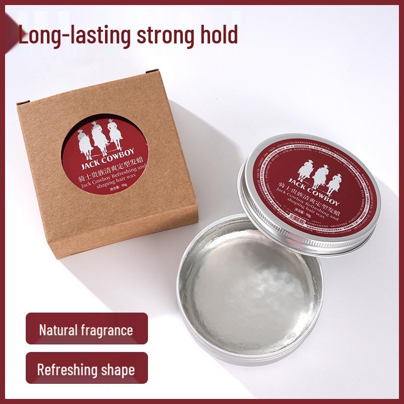 Men s Volumizing Crystal Hair Wax 85g - Fresh Scent, Moisturizing, Transparent, One-Time Styling.