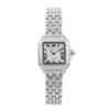Trendy Women's Quartz Square Diamond Watch with Steel Band