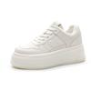 Little white shoes women's 2025 new popular spring campus style versatile casual shoes sports style lace-up board shoes heightening shoes