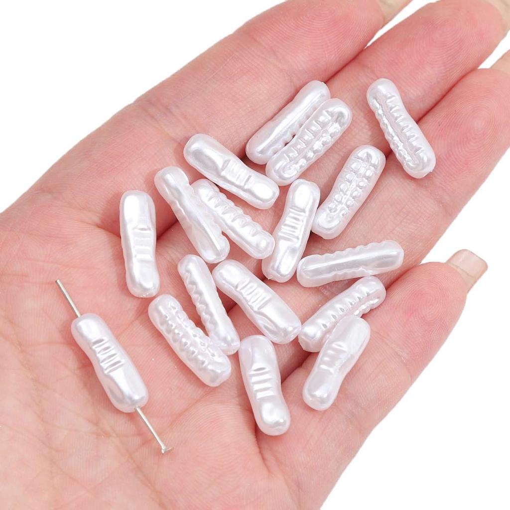 Geometry Shaped Imitation ABS Pearl Beads Straight Hole DIY Bracelet Jewelry Accessories