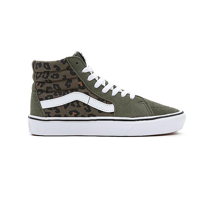 Vans Sk8 Comfycush Leather High Top Skate Shoes Unisex Sneakers Green VN0A7TNOKCZ