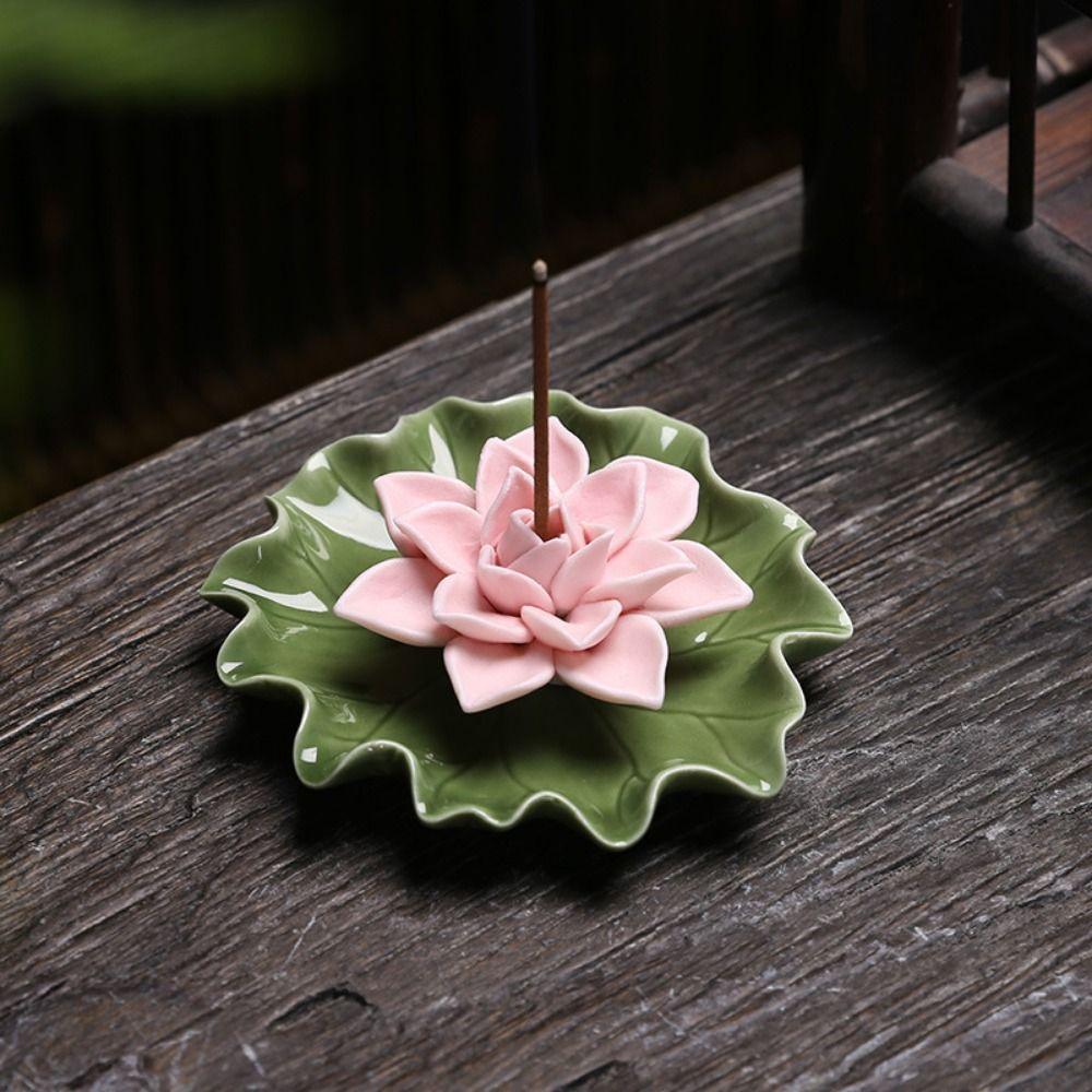 Handicraft Ceramic Incense Insert Holder Heat-resistant Aromatherapy Burner  Yoga