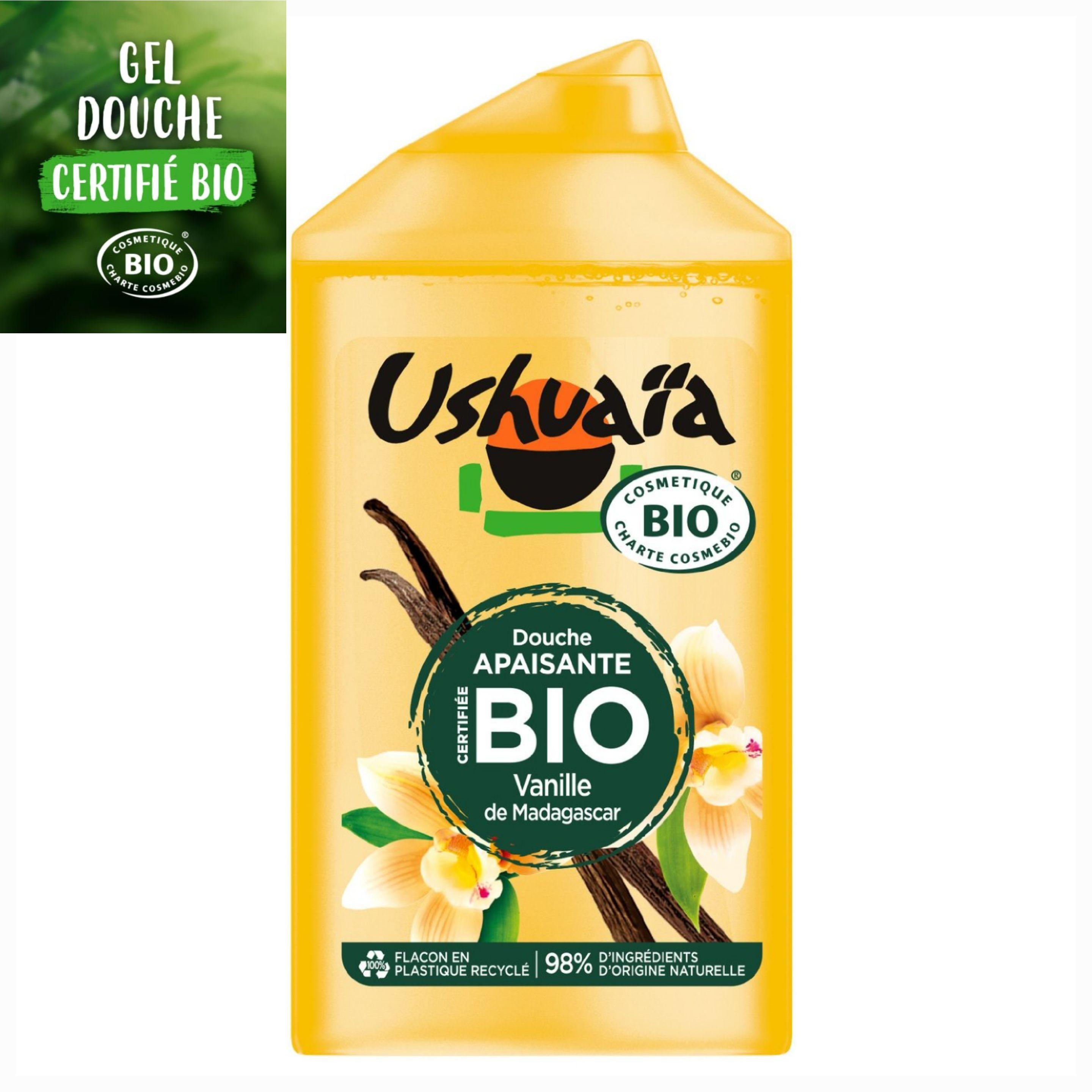 

USHUAIA Organic Soothing Shower Gel with Madagascar Vanilla the 250mL bottle