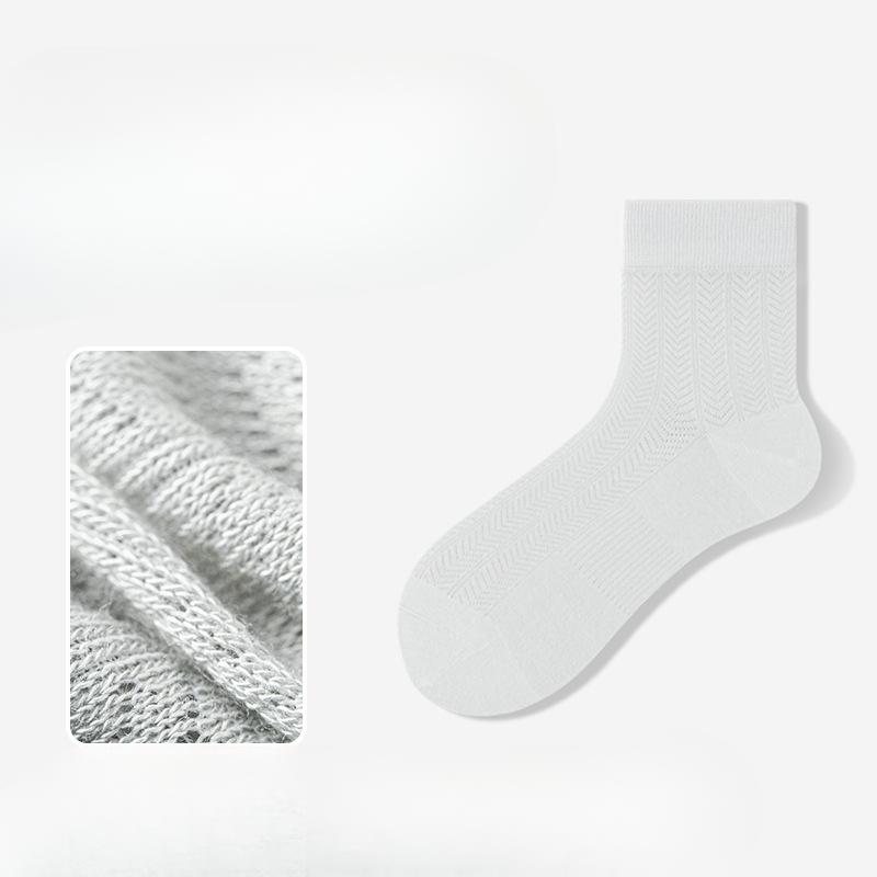 

Мужские летние тонкие коммерческие носки-сетка, дышащие, впитывающие пот, с антибактериальным дезодорирующим эффектом 1 pair