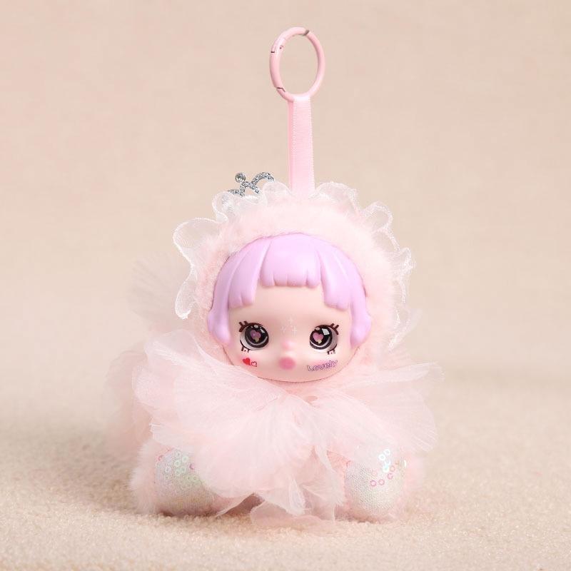 Cute Fairy Plush Doll Toy Pendant Keychain Desktop Ornaments Backpack Bag Hangings Decoration Car Keyring For Women Girls Gift
