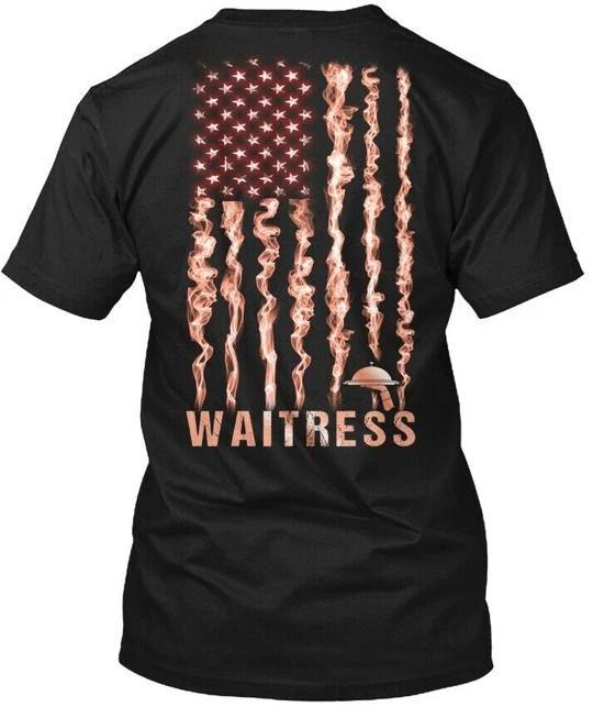 Proud Waitress - T shirt Made in the USA Size S to 5XL L