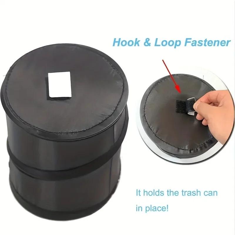 Black Car Trash Can Pack Bag Waterproof Car Trash Bag for Little Leak Proof Car Cooler Bag Car Garbage Bag with Side Pocket