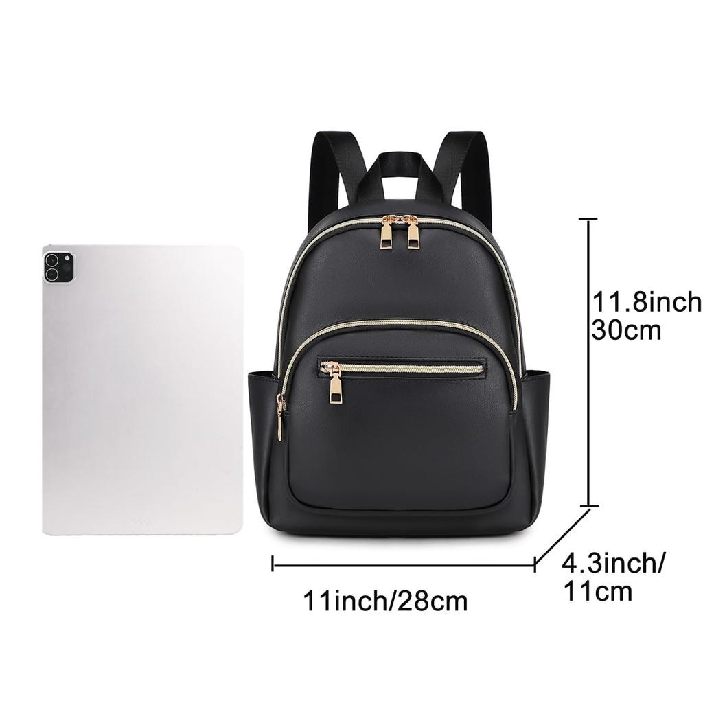 Mini PU Back Large Perfect for Cute Gray [JIANLINST] Women's Backpack, Leather, Small, Popular, Stylish, Zipper, Capacity, Waterproof, Lightweight,