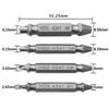 HSS4341 Double-head Screw Remover Set Loose Screw Extractor Woodworking Machinery Maintenance Tool 4PCS/Set