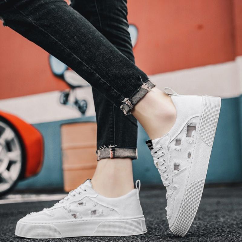 2025 New Green Canvas Shoes Summer Comfortable Wear-resistant Versatile Board Shoes Trendy Men's Casual Vulcanized Shoes Tenis
