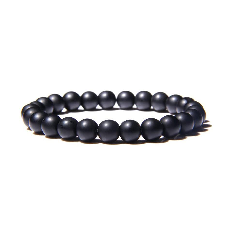 Vysoce kvalitní 8mm náramek z drahokamů pro ženy muže Pulseras Para Mujer Křišťálový náramek Náramek z korálků z přírodního kamene