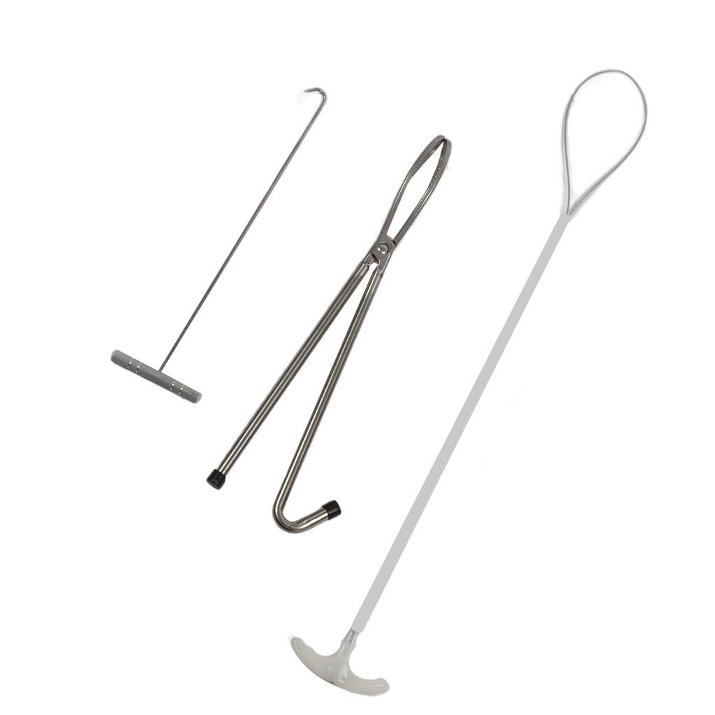 Stainless Steel Veterinary Midwifery Hook Tong Hook Breeding Equipment Livestock Tool