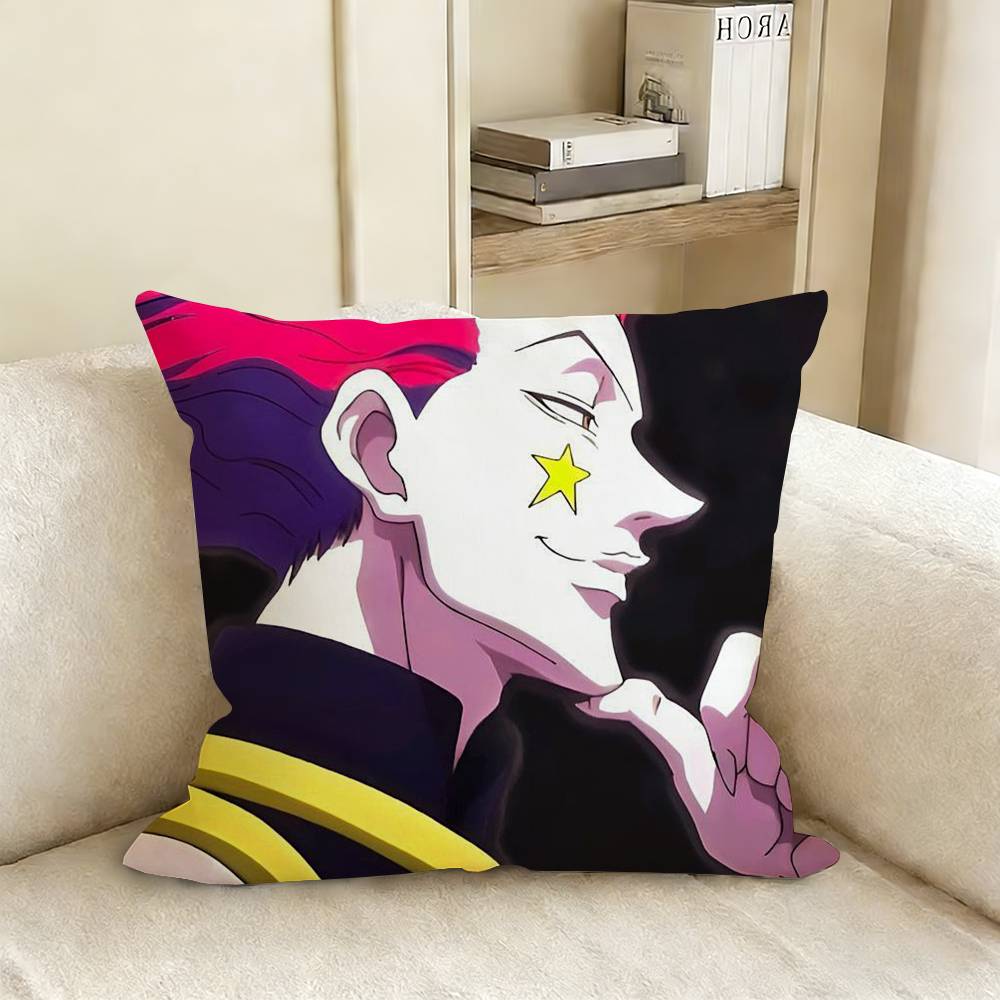 HHisoka HHunter X Hunter Pillow Cover Sofa Cushion Cover Home Room Decoration Children Gift