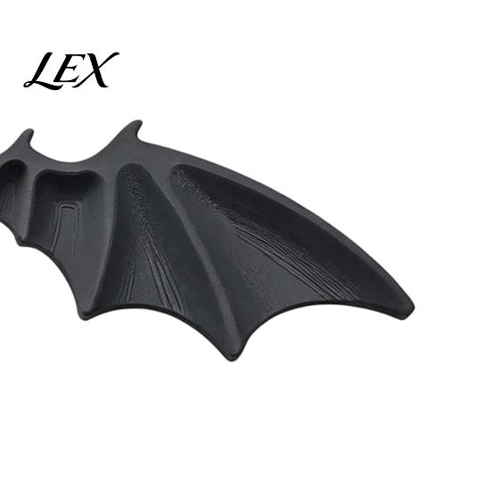 Black Bat Wing Decor 1 Pair License Plate Decoration, Gothic for Vehicle Front Rear Plates, Car Truck SUV Exterior Accessories