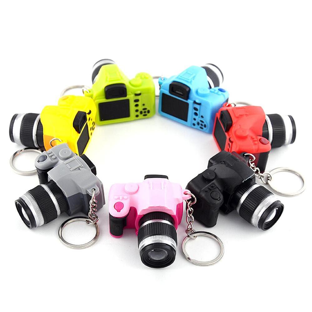 With sound Pendant Mini Led Light Flashing Camera Simulation Cameras Keychain Toys Camera Keychain
