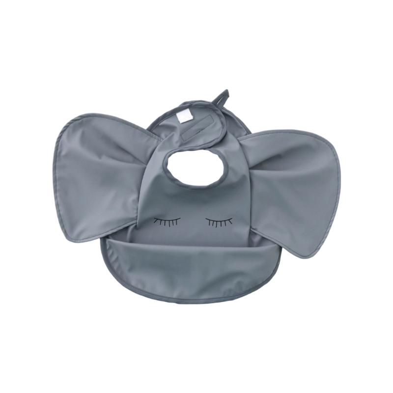 Niedliches Lätzchen in Form einer fliegenden Ärmel mit wasserdichter Schicht, verstellbares Spucktuch für Baby 6-36 Monate