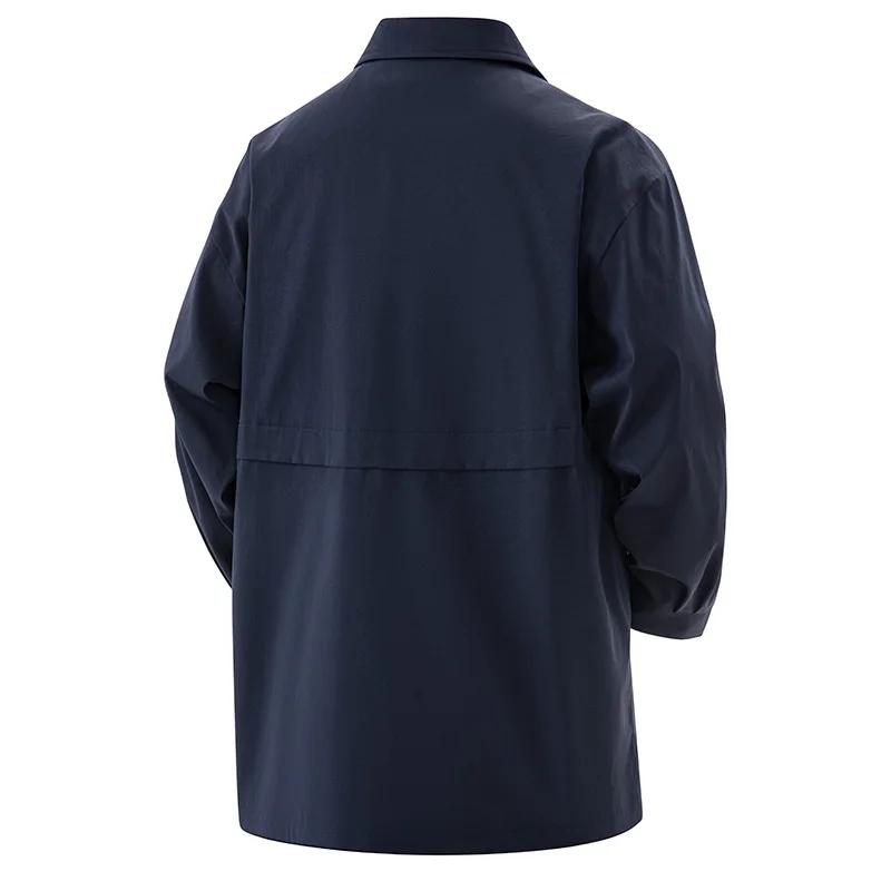 Men's Trench Coats Single Button Windbreaker Fashion High Quality Comfortable Long Outerwear