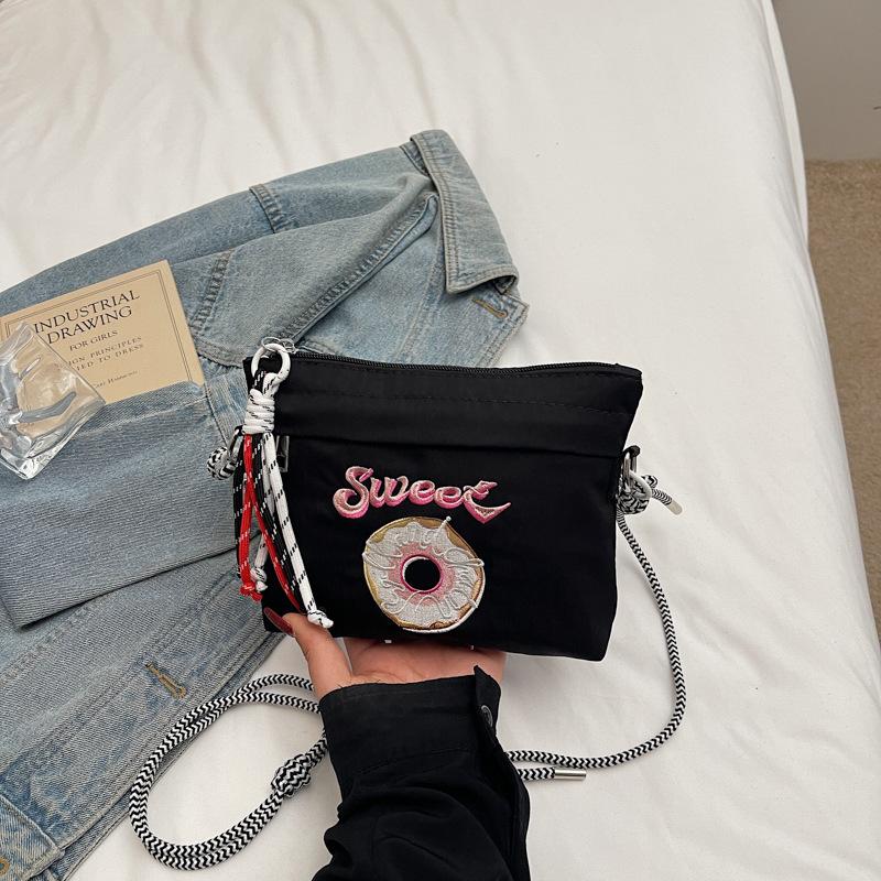 Summer versatile women's bag new fashion shoulder messenger bag cloth bag casual small square bag