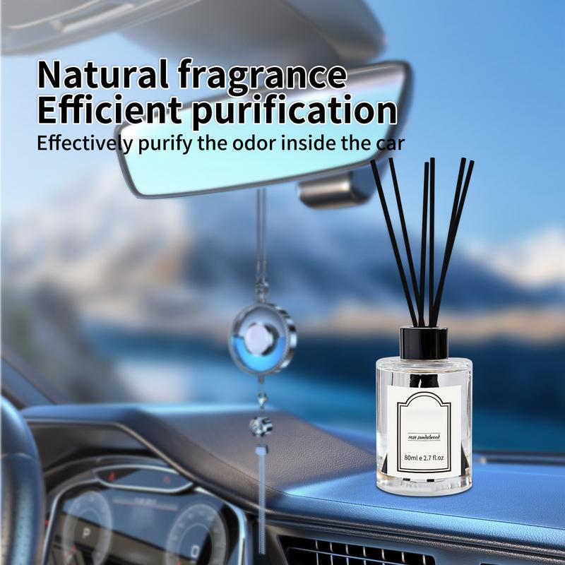 Car Air Freshener Diffuser Car Perfume Bottle Car Diffuser Oil Diffuser 80ml Auto Perfume Diffuser Perfume Ornaments Aromatherap