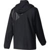 Adidas Stand Collar Zipper Long Sleeve Windbreaker Men Outerwear Black BK0034-BLK