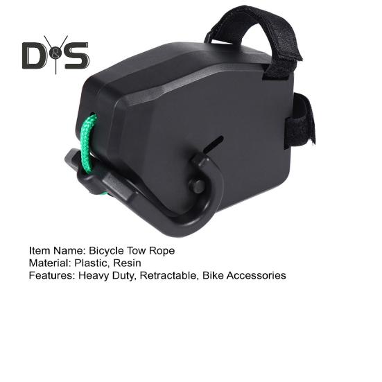 Utendørs terrengsykkel slepetau Heavy Duty uttrekkbart barn MTB landeveissykkel Trekkstropp bak sykkel Trekkenhet Sykkeltilbehør