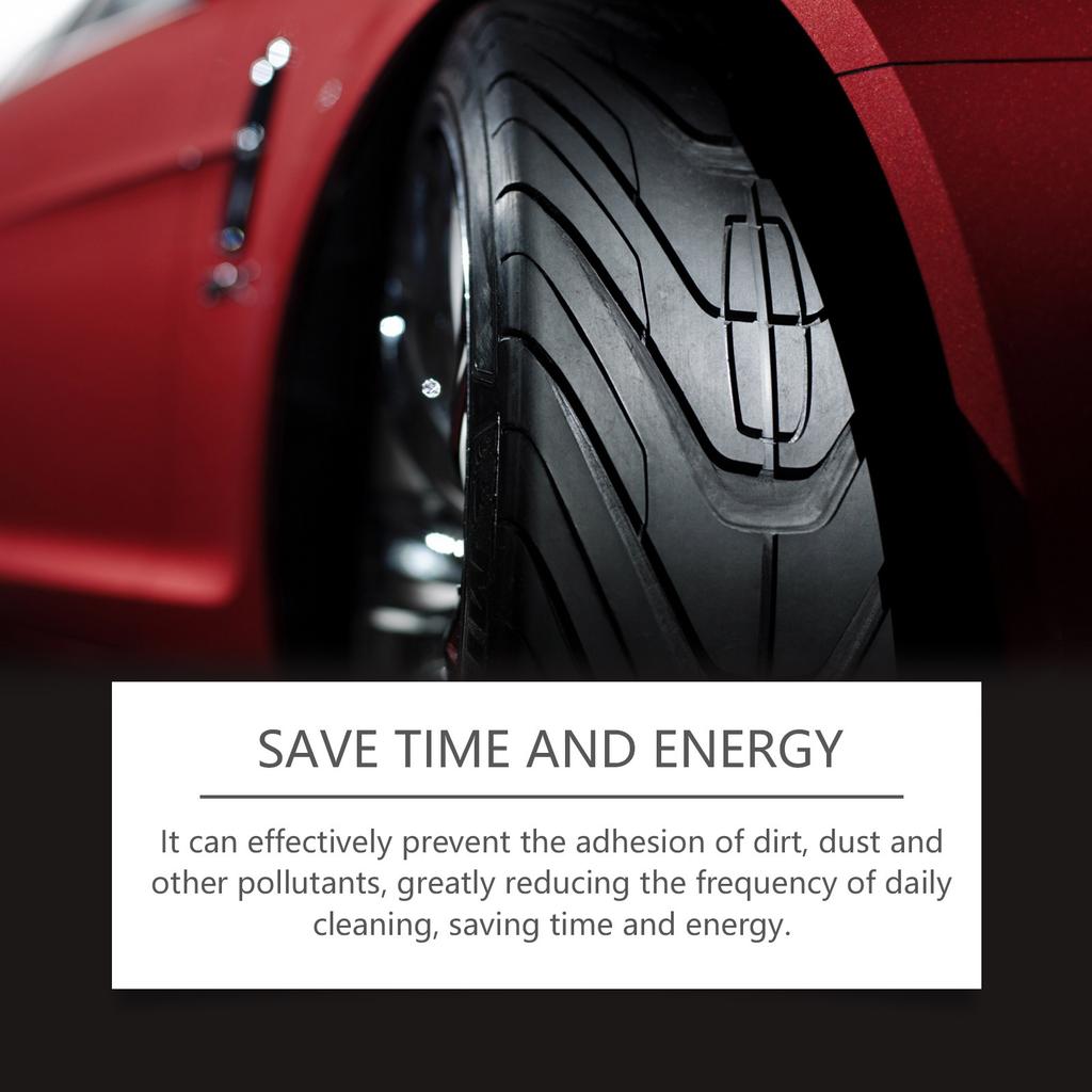 Car Tire Gloss Coating Hydrophobic Sealant Wax Agent Tyre Maintenance Cleaner Motorcycle Bike Tire Polishing Refurbishment Tools