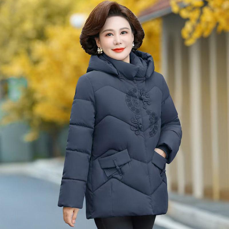 

Хлопковая одежда для мамы для женщин среднего возраста, новая хлопковая одежда средней длины и большой размер для среднего и пожилого возраста 5XL recommends 155-82.5 kg