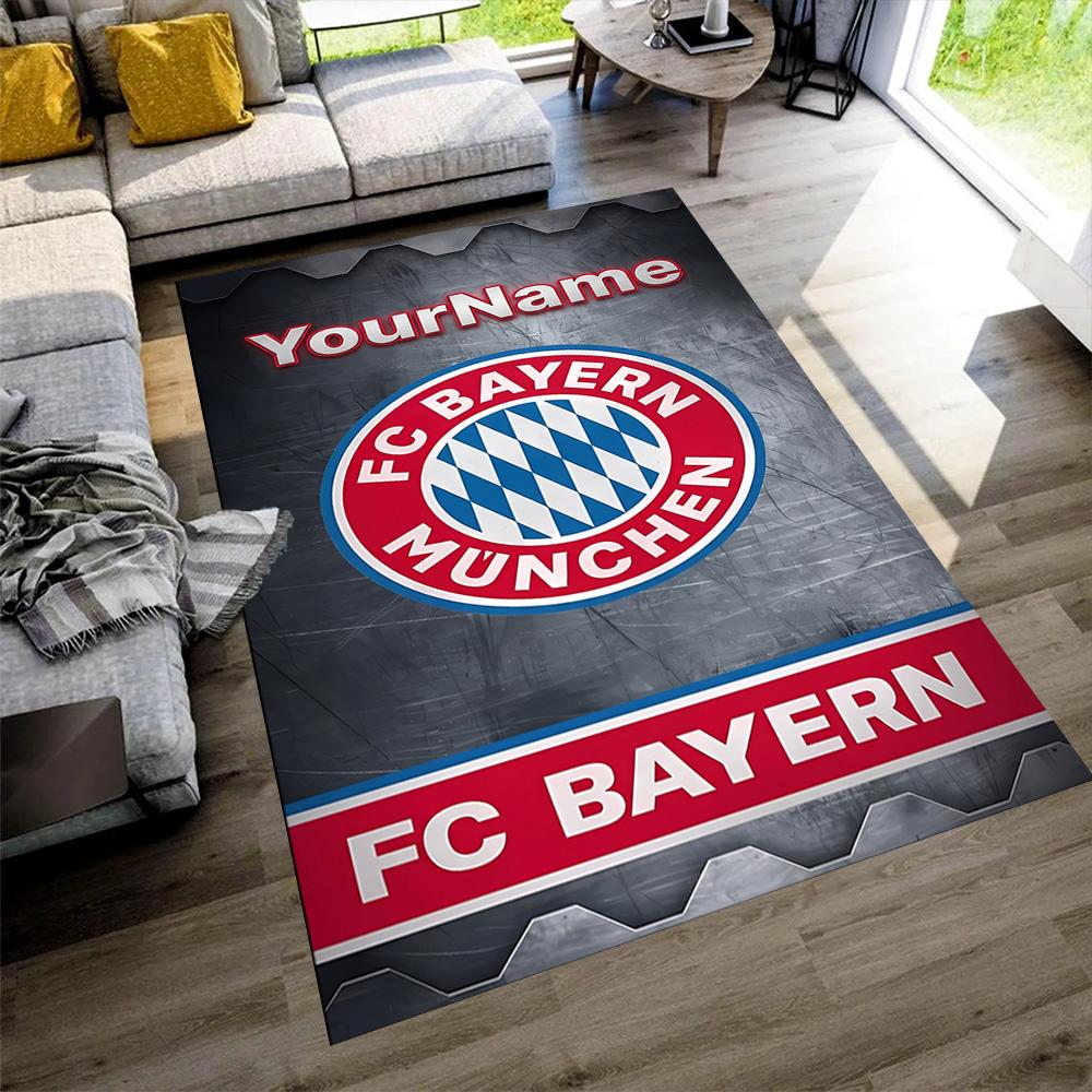 Bayern Munich Personalized Name Area Rug Perfect for Hallway Dormitory Living Rooms Bedrooms Antislip Carpet Office home decor