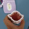 Handmade Sweet Knit Crochet Drawstring Coin Purse