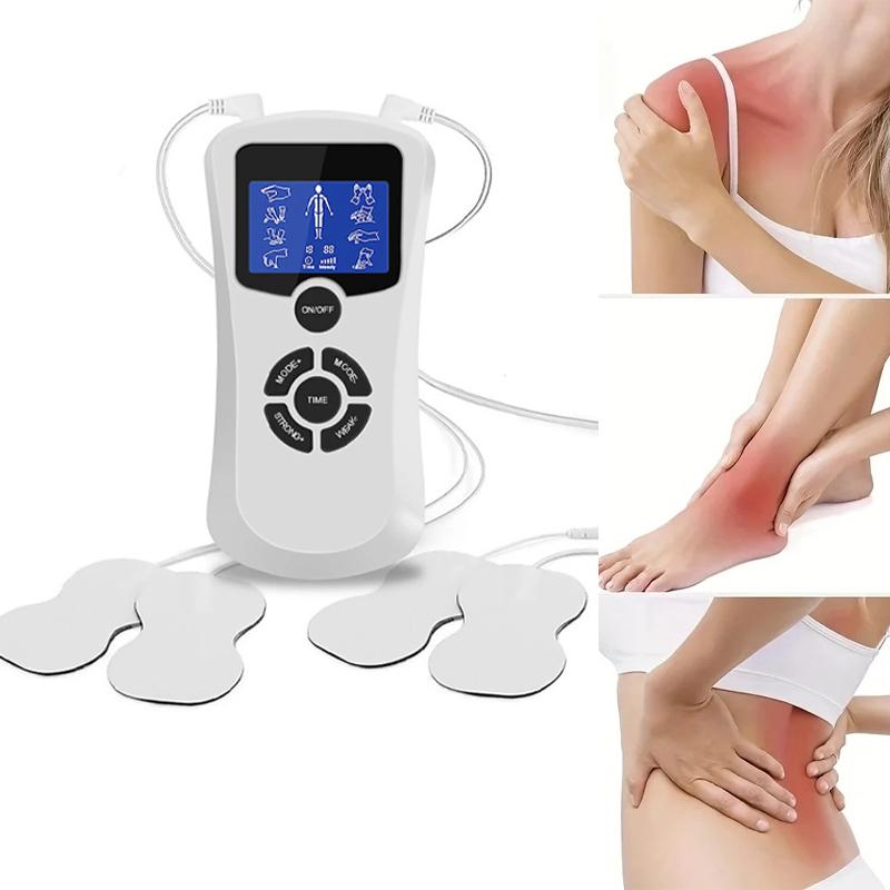 8 Modes Digital Therapy Electro Stimulator EMS Low Frequency Pulse Massager Acupuncture Slimming Machine Body Relax Care Tools