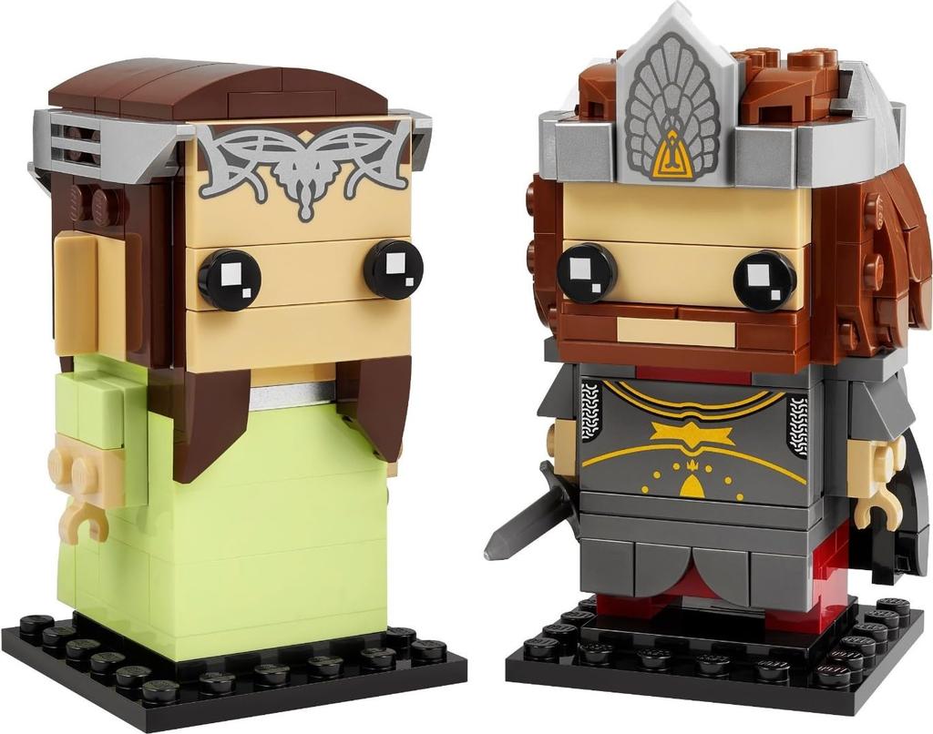 LEGO BrickHeadz Aragorn & Arwen 40632, Ages 10 and Up