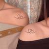 Adesivo Tatuaggio Coppia Impermeabile Duraturo Braccio Clavicola Amore Adesivo Tatuaggio