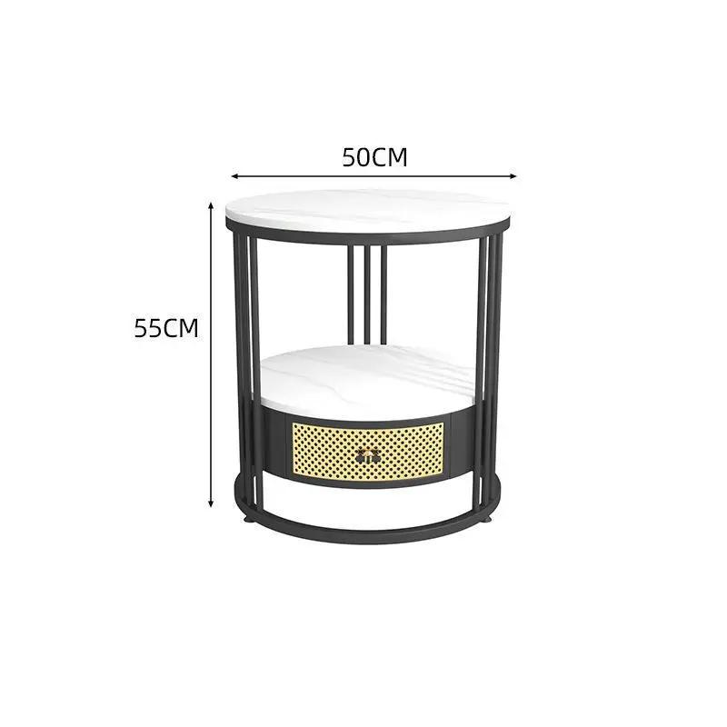 Round Center Modern Coffee Table Outdoor Lounge Center Luxury Room Tables Auxiliary Household Items