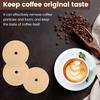 200Pcs Natural Replacement Filter Pack Unbleached Round Coffee Filter Paper  Home Office Use