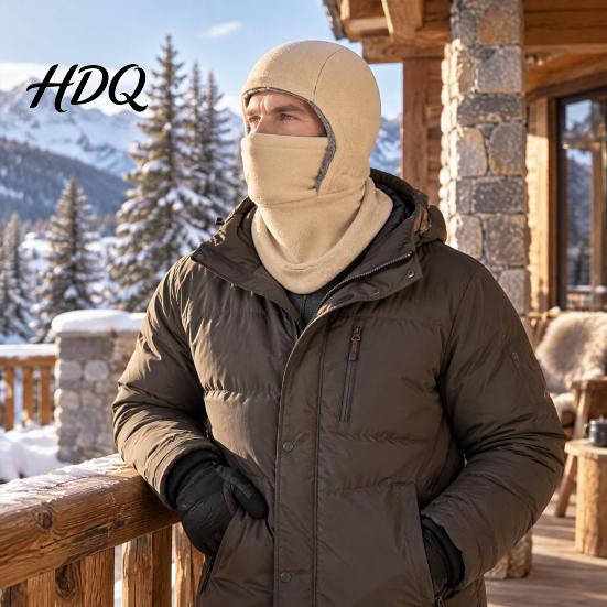 Winter Riding Accessory Fleece Cycling Face Mask Windproof Ski Mask Balaclava Comfortable Cold Weather Neck Warmer Hat Hood for Men Women Balaclava