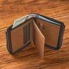 Retro Wallet for Men Zipper Short Leather Men's Wallet Multifunctional Pocket Bifold Purse Fashion Bank Credit Card Holder