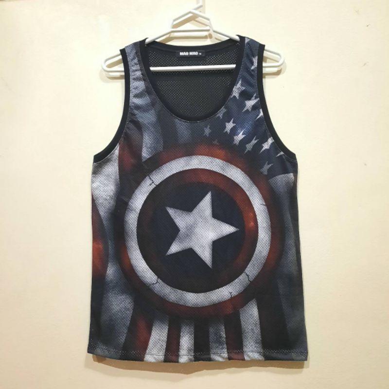 Tank Top Mesh Ecran imprimat Unisex Bărbați Femei Tricou plasă de pește fără mâneci 2
