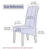 Printed King Back Chair Cover Stretch Large XL Size Chair Covers for Dining Room Home Hotel Banquet Decor Long Seat Protectors