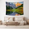 Snow Mountain Tapestry Wall Hanging Autumn Forest Lake Tapestry Nature Landscape Wall Art Tapestry Home Wall Decor Autumn In Swiss Alps