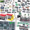 City Printing Figures Accessories Building Blocks Computer Control Center Audio Radar Keyboard Mobile Phone Model Mini Brick Toy