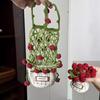 Handmade Crochet Water Bottle Carrier Fruit Shaped Water Cup Mesh Bag  On-the-Go Drinks