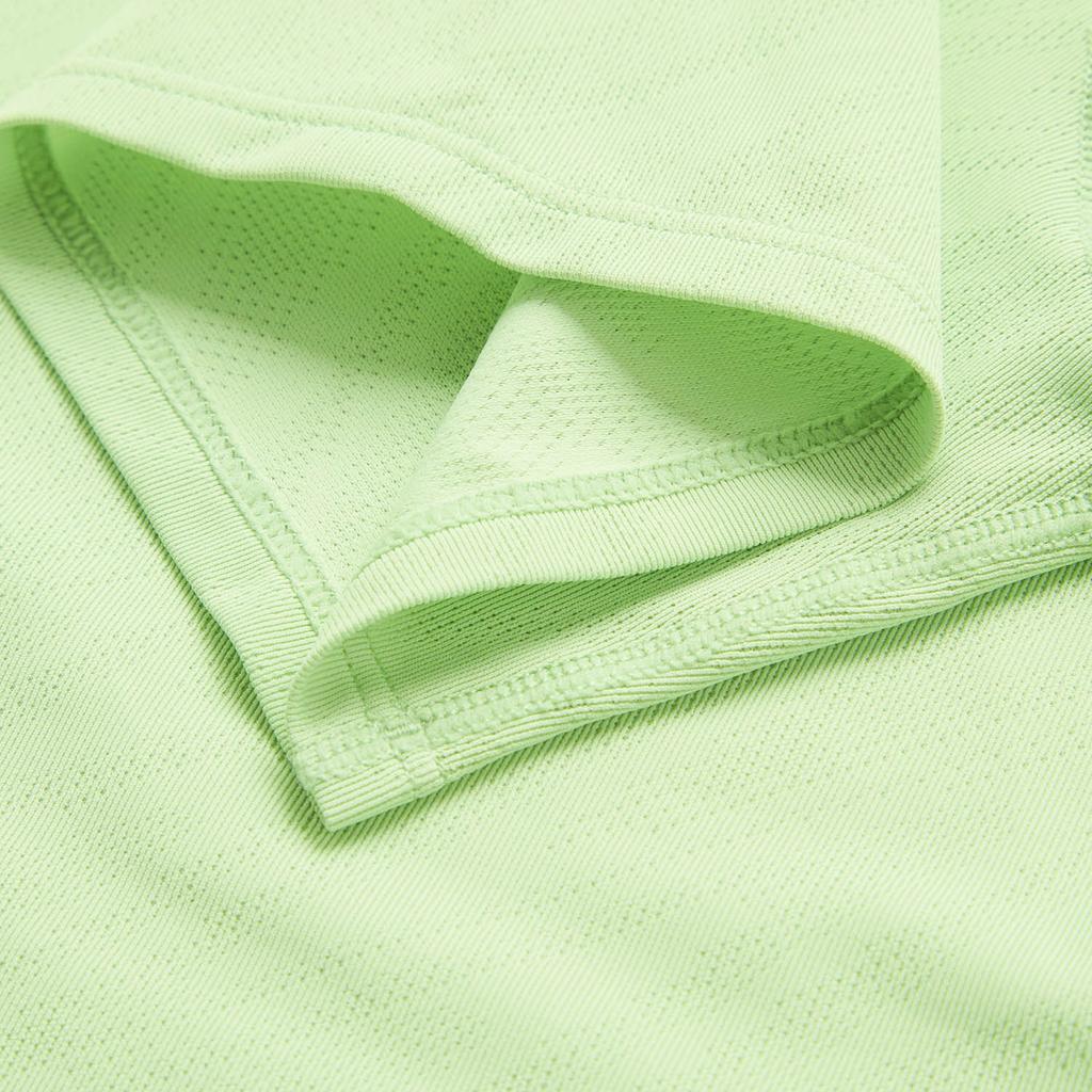 Li-Ning Breathable Round Neck Pullover Sports Short Sleeve T-Shirt Women Tops Laurel-Green ATSU060-6