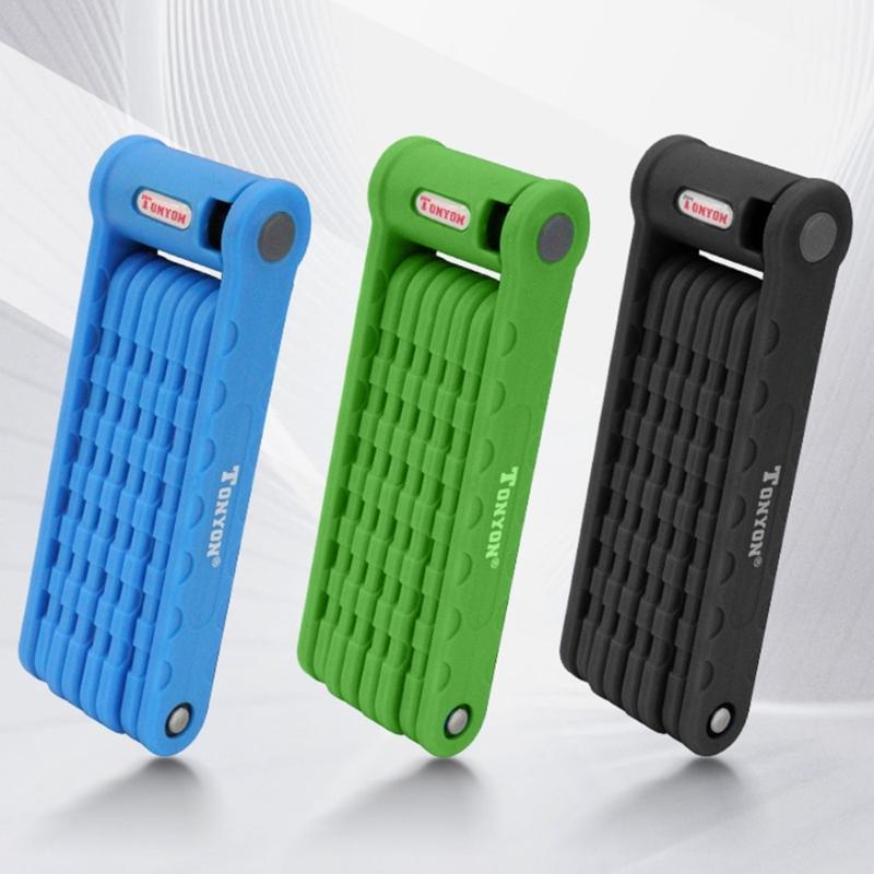 Hochleistungs-Diebstahlsicherung Secure Guard mit Schlüsseln & einfacher Montage Klassisches Faltradschloss Hohe Sicherheitsstufe Fahrradschloss