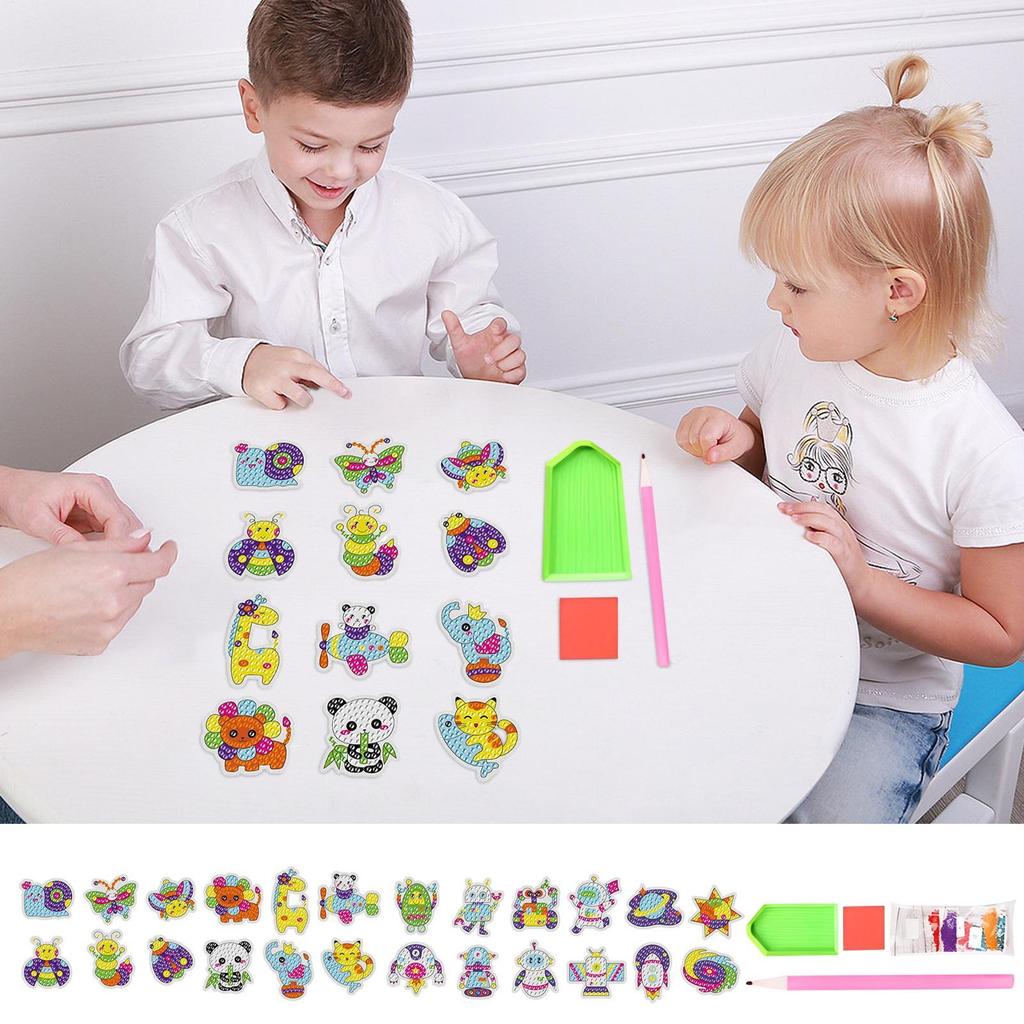 Gem Painting Creative Gem Art Paint By Number Kits Toys Crafts Accessories Arts Mosaic For Beginners Kids Girls Boys Party