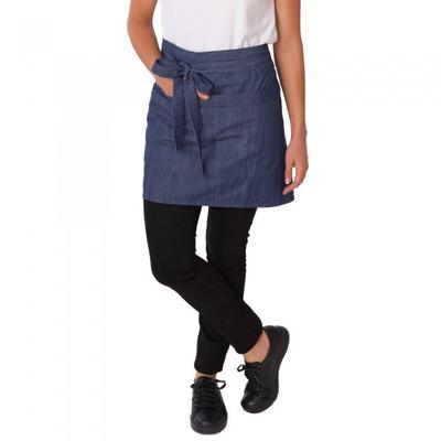 Unisex Adult Denim Contrast Pocket Waist Apron