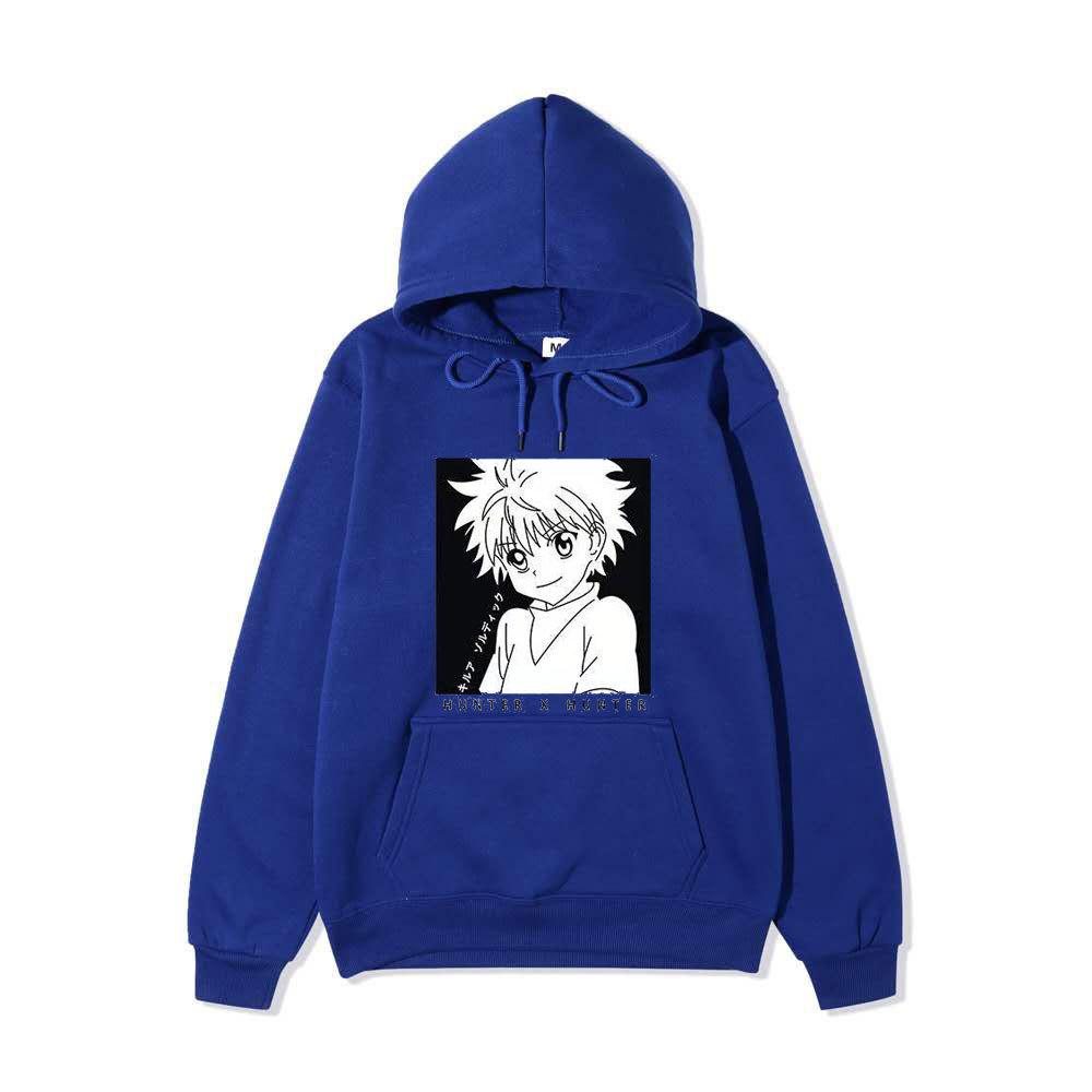 Hunter X Hunter Killua Zoldyck Japanese Anime Hoodie Sweatshirt Casual Unisex Autumn Winter Fleece Streetwear Tops
