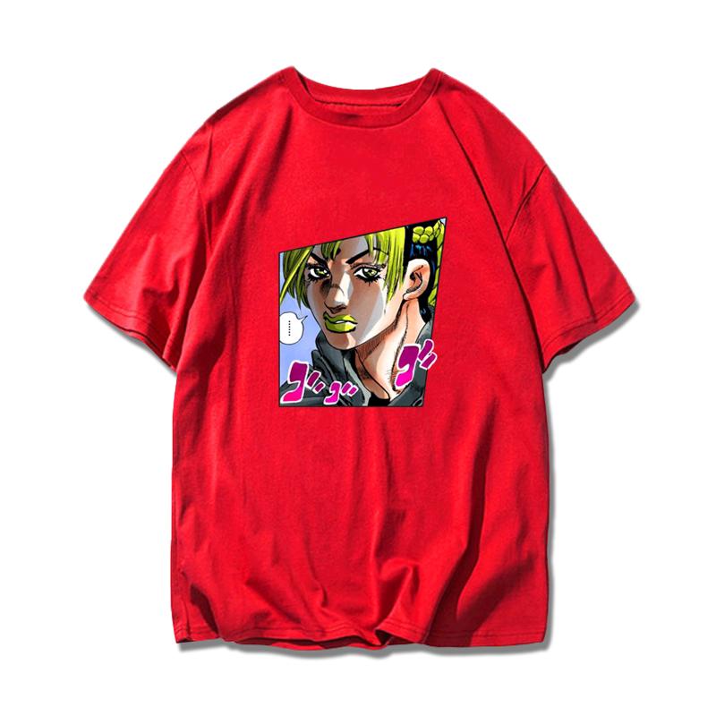 Jojo's Wonderful Adventure Empty Strip Xu Lun Stone Sea Sports Pure Cotton T-shirt Super Hot Men and Women Short-sleeved T-shirt